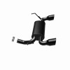 MagnaFlow 07-17 Jeep Wrangler JK 3.8/3.6L Dual Split Rear Exit Black Axle-Back Exhaust - 15160