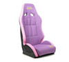 NRG Defender Water Resistant Steel Frame Susp. Seat - Purple w/ Pink Trim/Defender Logo/Side Bracket - DF-100PP-S Photo - Primary