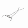 MagnaFlow 14 Infiniti Q50 V6 3.7L Cat-Back Polished Stainless Tips Dual Split Rear Exit Exhaust - 15310