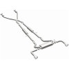 MagnaFlow 14 Infiniti Q50 V6 3.7L Cat-Back Polished Stainless Tips Dual Split Rear Exit Exhaust - 15310