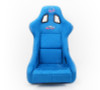 NRG FRP Bucket Seat ULTRA Edition - Large (Blue Alcantara/Gold Glitter Back) - FRP-302BL-ULTRA