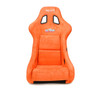 NRG FRP Bucket Seat ULTRA Edition W/ Grey Pearlized Back / Orange Microfiber Material - Large - FRP-302OR-ULTRA Photo - Close Up