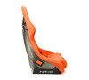 NRG FRP Bucket Seat ULTRA Edition W/ Grey Pearlized Back / Orange Microfiber Material - Large - FRP-302OR-ULTRA Photo - Close Up