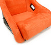 NRG FRP Bucket Seat ULTRA Edition W/ Grey Pearlized Back / Orange Microfiber Material - Large - FRP-302OR-ULTRA Photo - Close Up