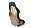 NRG FRP Bucket Seat ULTRA Edition - Medium (Black Alcantara/Gold Glitter Back) - FRP-303BK-ULTRA