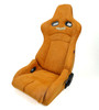 NRG Prisma Lab Reclinable Bucket Racing Seat - Pair (Tan Vegan Suede) - RSC-710 L/R-TAN Photo - Close Up