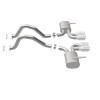 MagnaFlow Sys C/B 97-04 Corvette C5 5.7L - 16732