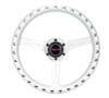 NRG All Aluminum Steering Wheel 330mm - Extra Light- Ergonomic Grip- Anadized Silver - RST-072-SL User 1