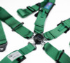 NRG 5PT 3in. Seat Belt Harness / Cam Lock - Green - SBH-B6PCGN Photo - Close Up