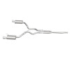 MagnaFlow Cat Back, SS, 2.5in, Street, Dual Split Polished 4.5in Tips 2015 Ford Mustang Ecoboost - 19097