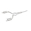 MagnaFlow Cat Back, SS, 2.5in, Street, Dual Split Polished 4.5in Tips 2015 Ford Mustang Ecoboost - 19097