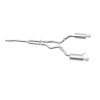 MagnaFlow Cat Back, SS, 2.5in, Street, Dual Split Polished 4.5in Tips 2015 Ford Mustang Ecoboost - 19097
