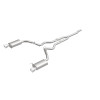 MagnaFlow Cat Back, SS, 2.5in, Street, Dual Split Polished 4.5in Tips 2015 Ford Mustang Ecoboost - 19097