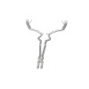 MagnaFlow Cat Back, SS, 2.5in, Competition, Dual Split Polished 4.5in Tips 2015 Ford Mustang V6 3.7L - 19099