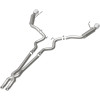 MagnaFlow Cat Back, SS, 2.5in, Competition, Dual Split Polished 4.5in Tips 2015 Ford Mustang V6 3.7L - 19099
