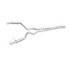 MagnaFlow Cat Back, SS, 2.5in, Competition, Dual Split Polished 4.5in Tips 2015 Ford Mustang V6 3.7L - 19099