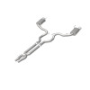 MagnaFlow Cat Back, SS, 3in, Street, Dual Split Polished 4.5in Tips 2015 Ford Mustang GT V8 5.0L - 19100