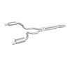 MagnaFlow Cat Back, SS, 3in, Street, Dual Split Polished 4.5in Tips 2015 Ford Mustang GT V8 5.0L - 19100