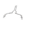 MagnaFlow Cat Back, SS, 3in, Competition, Dual Split Polished 4.5in Tips 2015 Ford Mustang GT V8 5.0 - 19101