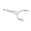 MagnaFlow Cat Back, SS, 3in, Competition, Dual Split Polished 4.5in Tips 2015 Ford Mustang GT V8 5.0 - 19101