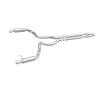 MagnaFlow Cat Back, SS, 3in, Competition, Dual Split Polished 4.5in Tips 2015 Ford Mustang GT V8 5.0 - 19101