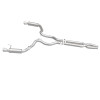 MagnaFlow Cat Back, SS, 3in, Competition, Dual Split Polished 4.5in Tips 2015 Ford Mustang GT V8 5.0 - 19101