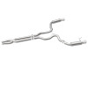 MagnaFlow Cat Back, SS, 3in, Competition, Dual Split Polished 4.5in Tips 2015 Ford Mustang GT V8 5.0 - 19101