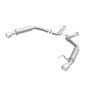 MagnaFlow Axle Back, SS, 2.5in, Competition, Dual Split Polish 4.5in Tip 2015 Ford Mustang Ecoboost - 19179
