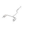 MagnaFlow Sys C/B 2015 Honda Accord 3.5L V6 2.5in SS Dual Split Rear Polished 4.5 Tip - 19181