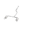 MagnaFlow Sys C/B 2015 Honda Accord 3.5L V6 2.5in SS Dual Split Rear Polished 4.5 Tip - 19181