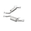 MagnaFlow Street Series Axle Back 14-15 Chevy Camaro 6.2L V8 SS Polished Dual Split Rear Exit - 19185