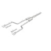 MagnaFlow Cat-Back, SS, 2.5in, Quad Split Rear 3.5in Tip 2015 Dodge Challenger R/T 5.7L - 19209