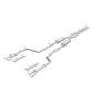 MagnaFlow Cat-Back, SS, 2.5in, Quad Split Rear 3.5in Tip 2015 Dodge Challenger R/T 5.7L - 19209