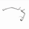 MagnaFlow 2015-2017 Ford Mustang V6 3.7L Race Series Axle Back w/ Dual Polished Tips - 19345
