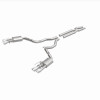 MagnaFlow SYS Cat-Back 2018 Ford Mustang GT 5.0L Competition Dual Exit Polished 4in Tips - 19368