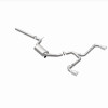 MagnaFlow 18-19 VW GTI 2.0L 409 SS Polished 3in Touring Series Cat-Back Exhaust - 19435