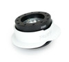 NRG Heart Quick Release Kit Gen 143 - Black Body / White Heart Ring - SRK-143BK-WT Photo - Close Up