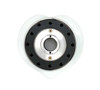 NRG Heart Quick Release Kit Gen 143 - Black Body / White Heart Ring - SRK-143BK-WT Photo - Close Up
