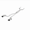MagnaFlow 20-21 Ford Explorer 3.0L V6 Dual Exit Quad Black Chrome Tip Street Series Cat-Back Exhaust - 19515