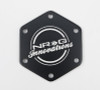 NRG Carbon Fiber w/ Chrome Gold Texalium Fabrics Horn Delete Button Circular Logo Front/ Back - STR-640CF/CG Photo - Primary