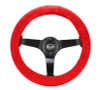 NRG Steering Wheel Cover - Red Stretch Micro Fiber w/ NRG Tag - SWC-001RD User 1