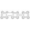 Cometic Nissan VQ30DE/VQ35DD/VQ35DE/VQ35HR/VQ37VHR/VQ40DE .064in AM Exhaust Manifold Gasket Set - C4921-064