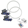 Oracle Jeep Wrangler JL/JT LED Surface Mount Headlight Halo Kit - w/ Simple Controller - 1214-504