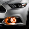 Oracle 15-17 Ford Mustang Dynamic RGB+A Projector Surface Mount Fog Light Halo Kit - - 1235-332