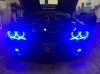 Oracle 15-21 Dodge Challenger Waterproof LED Fog Light Halo Kit - ColorSHIFT - 1236-333