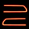 Oracle Dodge Challenger 08-14 LED Waterproof Afterburner Kit - Red - 1296-003