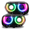Oracle 15-21 Dodge Challenger RGB+W Headlight DRL Kit - ColorSHIFT w/ Simple Cntrl - 1329-504