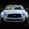 Oracle 14-21 Infiniti Q50 RGB+W Headlight Halo Upgrade Kit - ColorSHIFT 2 - 1404-333
