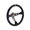 OMP Corsica Steering Wheel - Black Suede/Red - OD0-1954-073 Photo - Primary