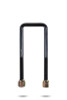 Pedders 19-23 Ford Ranger Square U-Bolt 72x14x215mm (Req for PN PED-6298 & PED-266096) - Single - PED-4373
